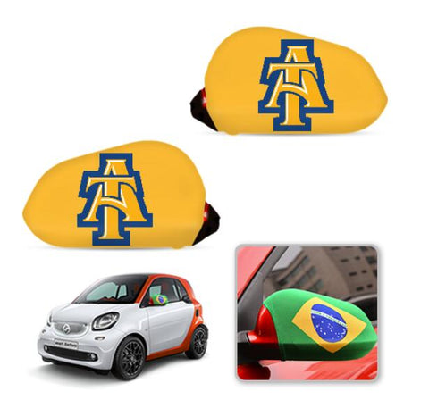 North Carolina A&T Aggies NCAAB Car rear view mirror cover-View Elastic
