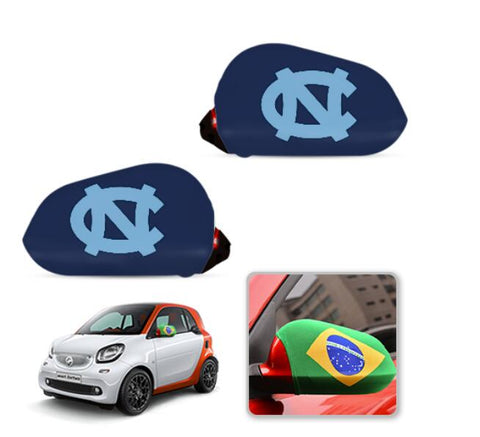 North Carolina Tar Heels NCAAB Car rear view mirror cover-View Elastic