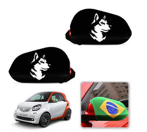 Northeastern Huskies NCAAB Car rear view mirror cover-View Elastic