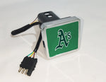 Oakland Athletics MLB Hitch Cover LED Brake Light for Trailer