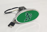 Oakland Athletics MLB Hitch Cover LED Brake Light for Trailer