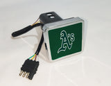 Oakland Athletics MLB Hitch Cover LED Brake Light for Trailer