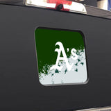 Oakland Athletics MLB Rear Back Middle Window Vinyl Decal Stickers Fits Dodge Ram GMC Chevy Tacoma Ford