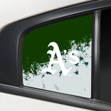 Oakland Athletics MLB Rear Side Quarter Window Vinyl Decal Stickers Fits Dodge Charger