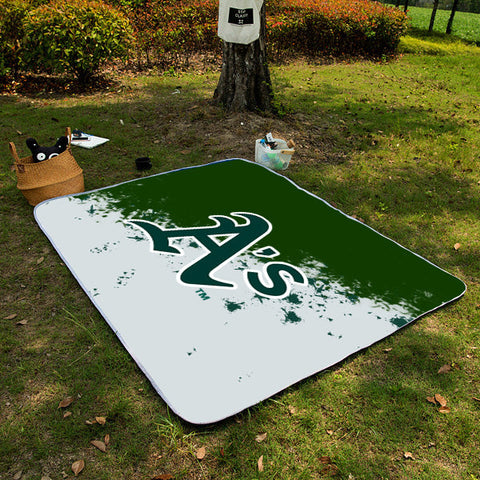 Oakland Athletics MLB Picnic Blanket Mat Beach Outdoor Waterproof