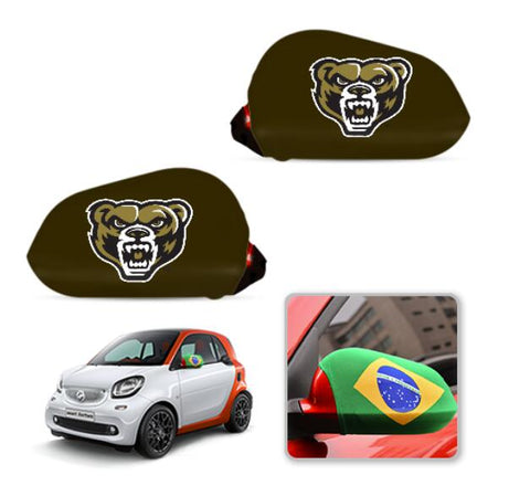 Oakland Golden Grizzlies NCAAB Car rear view mirror cover-View Elastic