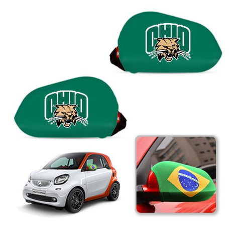 Ohio Bobcats NCAAB Car rear view mirror cover-View Elastic