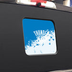 Oklahoma City Thunder NBA Rear Back Middle Window Vinyl Decal Stickers Fits Dodge Ram GMC Chevy Tacoma Ford