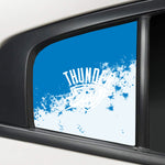 Oklahoma City Thunder NBA Rear Side Quarter Window Vinyl Decal Stickers Fits Dodge Charger