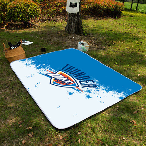 Oklahoma City Thunder NBA Picnic Blanket Mat Beach Outdoor Waterproof