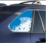 Oklahoma City Thunder NBA Rear Side Quarter Window Vinyl Decal Stickers Fits Toyota Rav4