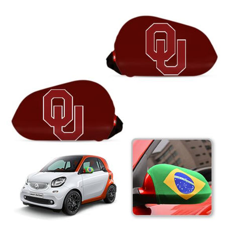 Oklahoma Sooners NCAAB Car rear view mirror cover-View Elastic