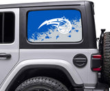 Orlando Magic NBA Rear Side Quarter Window Vinyl Decal Stickers Fits Jeep Wrangler