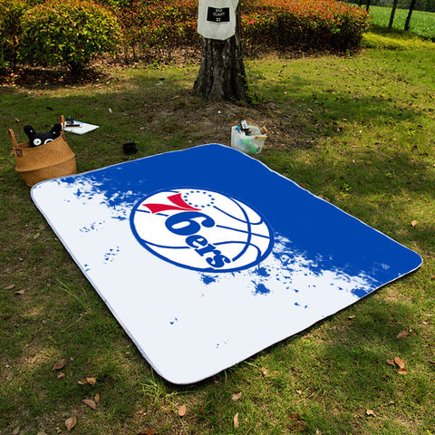 Philadelphia 76ers NBA Picnic Blanket Mat Beach Outdoor Waterproof