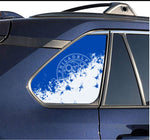 Philadelphia 76ers NBA Rear Side Quarter Window Vinyl Decal Stickers Fits Toyota Rav4