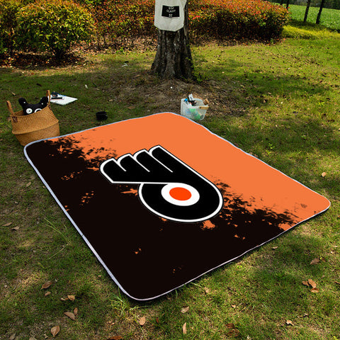 Philadelphia Flyers NHL Picnic Blanket Mat Beach Outdoor Waterproof