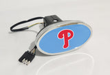 Philadelphia Phillies MLB Hitch Cover LED Brake Light for Trailer