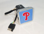 Philadelphia Phillies MLB Hitch Cover LED Brake Light for Trailer