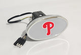 Philadelphia Phillies MLB Hitch Cover LED Brake Light for Trailer