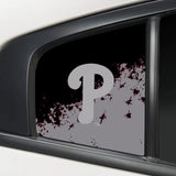 Philadelphia Phillies MLB Rear Side Quarter Window Vinyl Decal Stickers Fits Dodge Charger