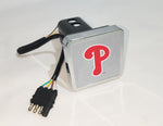 Philadelphia Phillies MLB Hitch Cover LED Brake Light for Trailer