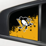 Pittsburgh Penguins NHL Rear Side Quarter Window Vinyl Decal Stickers Fits Dodge Charger