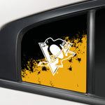 Pittsburgh Penguins NHL Rear Side Quarter Window Vinyl Decal Stickers Fits Dodge Charger