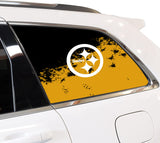 Pittsburgh Steelers NFL Rear Side Quarter Window Vinyl Decal Stickers Fits Jeep Grand