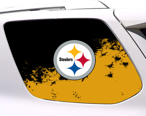 Pittsburgh Steelers NFL Rear Side Quarter Window Vinyl Decal Stickers Fits Toyota 4Runner