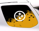 Pittsburgh Steelers NFL Rear Side Quarter Window Vinyl Decal Stickers Fits Toyota 4Runner