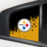 Pittsburgh Steelers NFL Rear Side Quarter Window Vinyl Decal Stickers Fits Dodge Charger