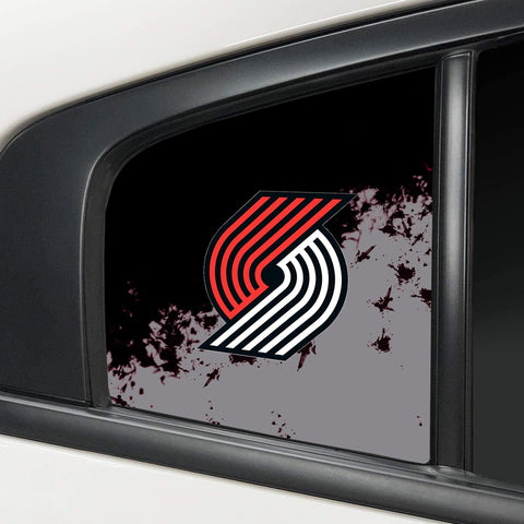 Portland Trail Blazers NBA Rear Side Quarter Window Vinyl Decal Stickers Fits Dodge Charger