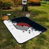 Portland Trail Blazers NBA Picnic Blanket Mat Beach Outdoor Waterproof