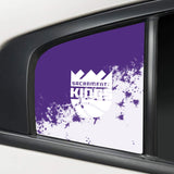 Sacramento Kings NBA Rear Side Quarter Window Vinyl Decal Stickers Fits Dodge Charger