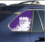 Sacramento Kings NBA Rear Side Quarter Window Vinyl Decal Stickers Fits Toyota Rav4