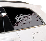 San Antonio Spurs NBA Rear Side Quarter Window Vinyl Decal Stickers Fits Jeep Grand