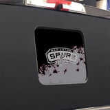 San Antonio Spurs NBA Rear Back Middle Window Vinyl Decal Stickers Fits Dodge Ram GMC Chevy Tacoma Ford