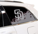 San Diego Padres MLB Rear Side Quarter Window Vinyl Decal Stickers Fits Jeep Grand