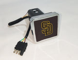 San Diego Padres MLB Hitch Cover LED Brake Light for Trailer