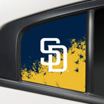 San Diego Padres MLB Rear Side Quarter Window Vinyl Decal Stickers Fits Dodge Charger