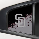 San Diego Padres MLB Rear Side Quarter Window Vinyl Decal Stickers Fits Dodge Charger