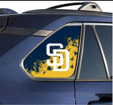 San Diego Padres MLB Rear Side Quarter Window Vinyl Decal Stickers Fits Toyota Rav4