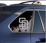 San Diego Padres MLB Rear Side Quarter Window Vinyl Decal Stickers Fits Toyota Rav4