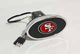 San Francisco 49ers NFL Hitch Cover LED Brake Light for Trailer