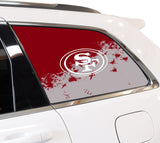 San Francisco 49ers NFL Rear Side Quarter Window Vinyl Decal Stickers Fits Jeep Grand