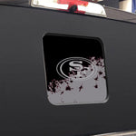 San Francisco 49ers NFL Rear Back Middle Window Vinyl Decal Stickers Fits Dodge Ram GMC Chevy Tacoma Ford