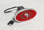 San Francisco 49ers NFL Hitch Cover LED Brake Light for Trailer