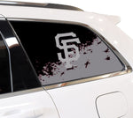 San Francisco Giants MLB Rear Side Quarter Window Vinyl Decal Stickers Fits Jeep Grand