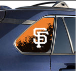 San Francisco Giants MLB Rear Side Quarter Window Vinyl Decal Stickers Fits Toyota Rav4