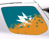 San Jose Sharks NHL Rear Side Quarter Window Vinyl Decal Stickers Fits Toyota 4Runner